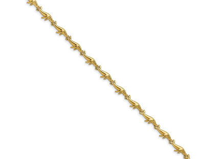 14k Yellow Gold Bracelets Style FB1739 - Classique Jewelry Inc.