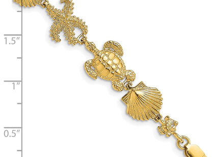 14k Yellow Gold Bracelets Style FB1754 - Classique Jewelry Inc.