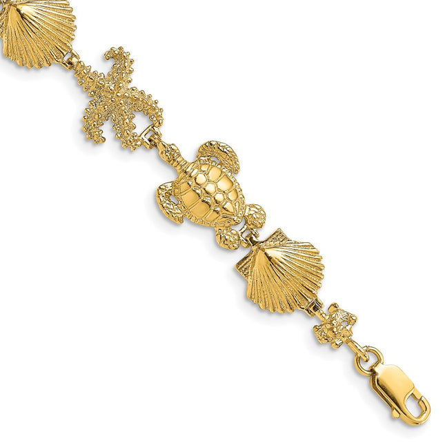 14k Yellow Gold Bracelets Style FB1754 - Classique Jewelry Inc.