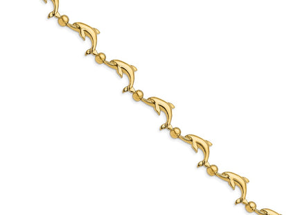14k Yellow Gold Bracelets Style FB1776 - Classique Jewelry Inc.