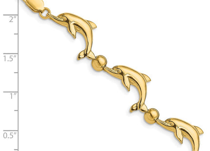 14k Yellow Gold Bracelets Style FB1776 - Classique Jewelry Inc.