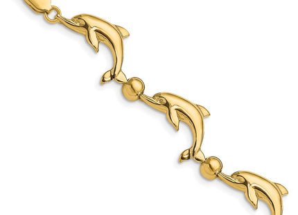 14k Yellow Gold Bracelets Style FB1776 - Classique Jewelry Inc.