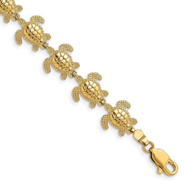 14k Yellow Gold Bracelets Style FB1777 - Classique Jewelry Inc.