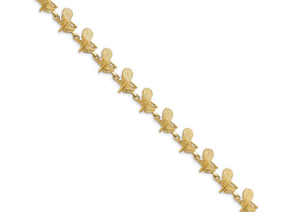14k Yellow Gold Bracelets Style FB1783 - Classique Jewelry Inc.