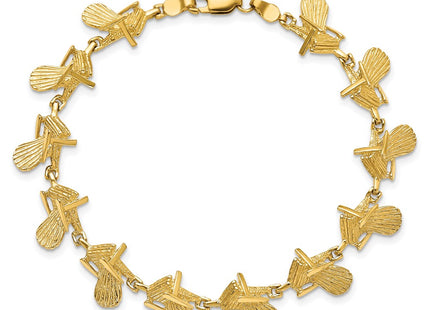 14k Yellow Gold Bracelets Style FB1783 - Classique Jewelry Inc.