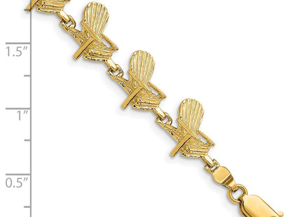14k Yellow Gold Bracelets Style FB1783 - Classique Jewelry Inc.