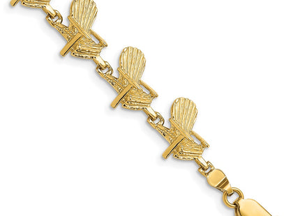 14k Yellow Gold Bracelets Style FB1783 - Classique Jewelry Inc.