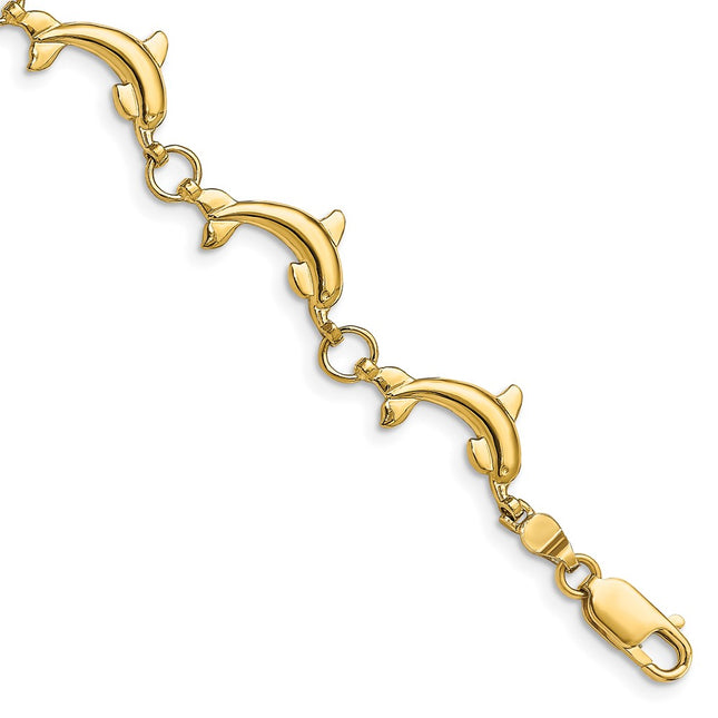 14k Yellow Gold Bracelets Style FB1784 - Classique Jewelry Inc.