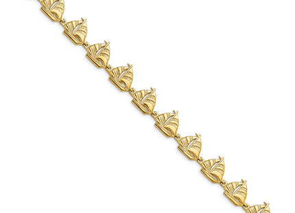 14k Yellow Gold Bracelets Style FB1785 - Classique Jewelry Inc.