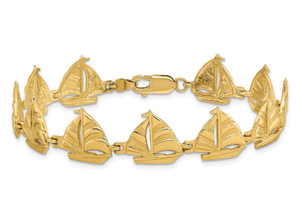 14k Yellow Gold Bracelets Style FB1785 - Classique Jewelry Inc.