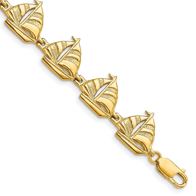 14k Yellow Gold Bracelets Style FB1785 - Classique Jewelry Inc.