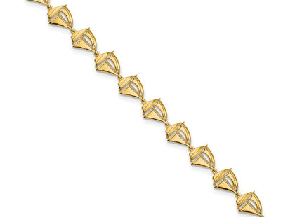 14k Yellow Gold Bracelets Style FB1795 - Classique Jewelry Inc.
