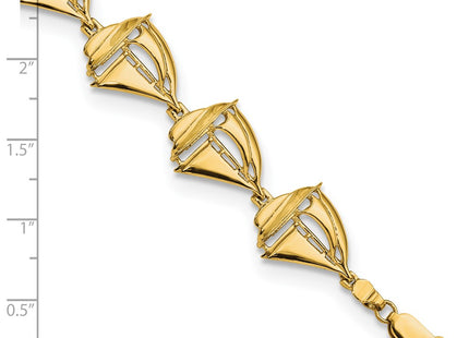 14k Yellow Gold Bracelets Style FB1795 - Classique Jewelry Inc.