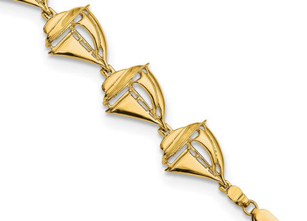 14k Yellow Gold Bracelets Style FB1795 - Classique Jewelry Inc.