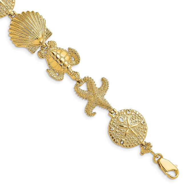 14k Yellow Gold Bracelets Style FB1822 - Classique Jewelry Inc.