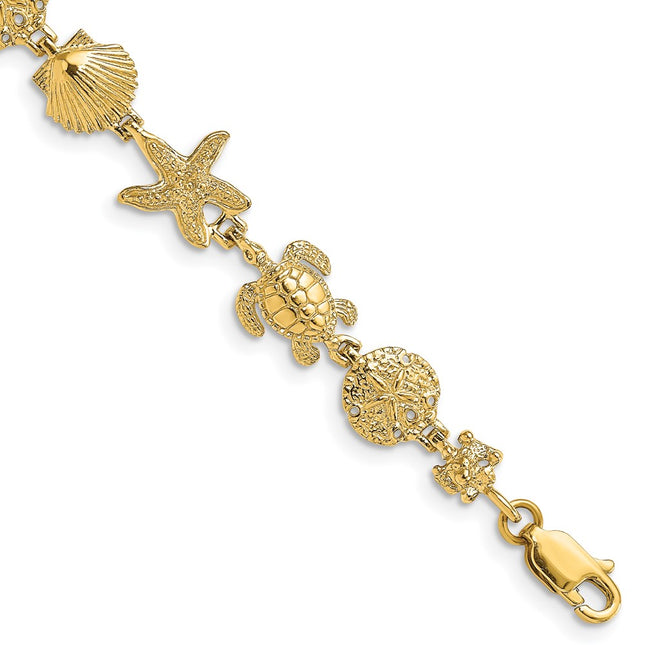 14k Yellow Gold Bracelets Style FB1828 - Classique Jewelry Inc.