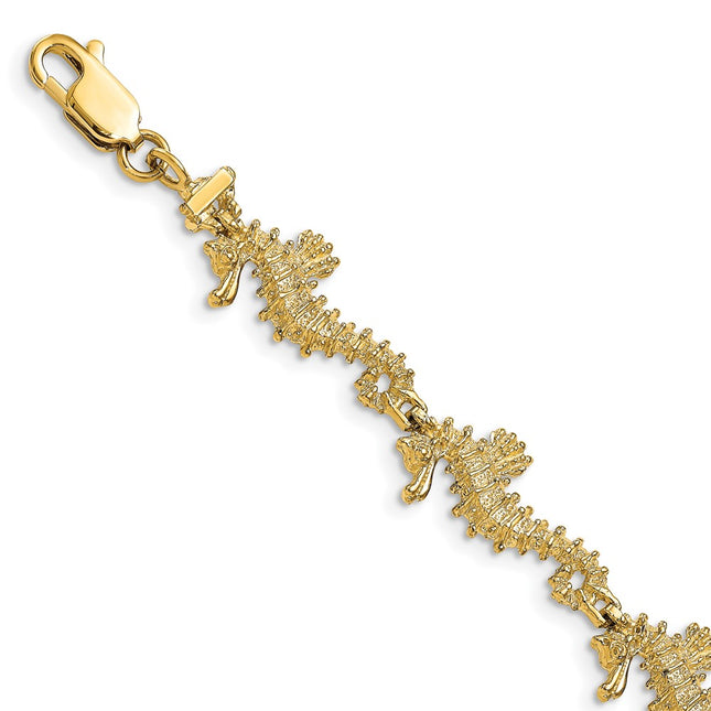 14k Yellow Gold Bracelets Style FB1829 - Classique Jewelry Inc.
