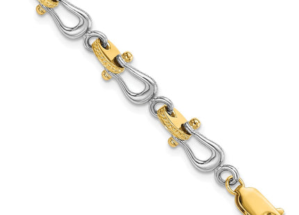 14k Two-tone Bracelets Style FB1842 - Classique Jewelry Inc.