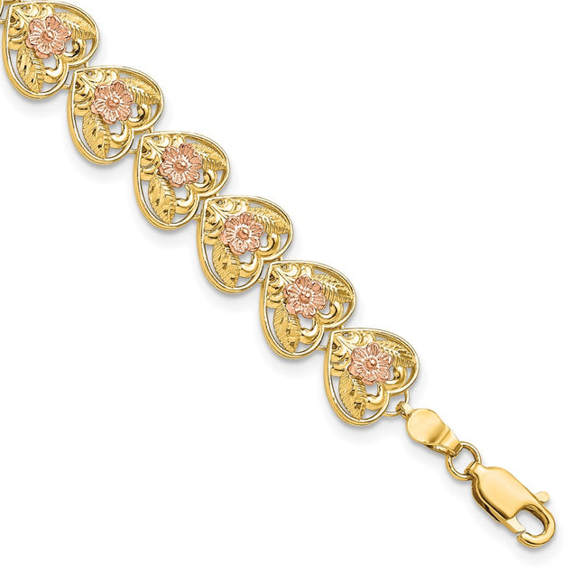 14k Two-tone Bracelets Style FB1850 - Classique Jewelry Inc.
