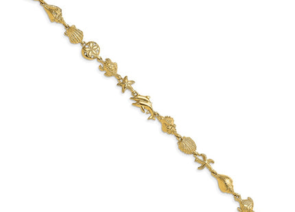 14k Yellow Gold Bracelets Style FB1864 - Classique Jewelry Inc.