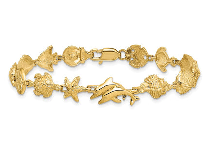 14k Yellow Gold Bracelets Style FB1864 - Classique Jewelry Inc.