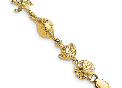 14k Yellow Gold Bracelets Style FB1864 - Classique Jewelry Inc.
