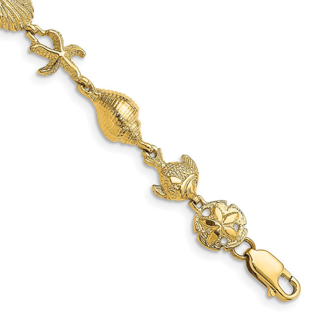 14k Yellow Gold Bracelets Style FB1864 - Classique Jewelry Inc.