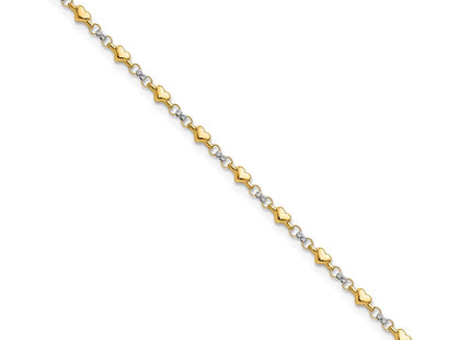 14k Two-tone Bracelets Style FB1871 - Classique Jewelry Inc.