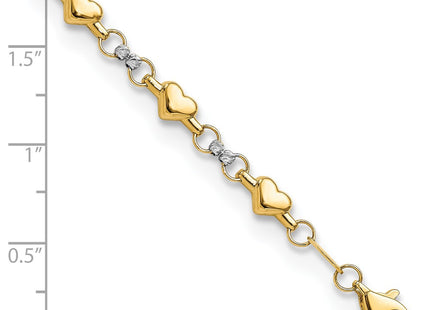 14k Two-tone Bracelets Style FB1871 - Classique Jewelry Inc.