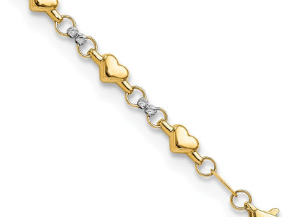 14k Two-tone Bracelets Style FB1871 - Classique Jewelry Inc.