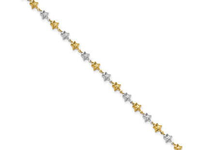 14k Two-tone Bracelets Style FB1874 - Classique Jewelry Inc.