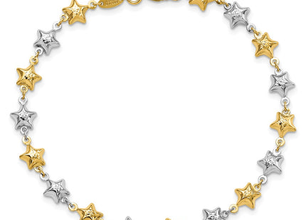 14k Two-tone Bracelets Style FB1874 - Classique Jewelry Inc.