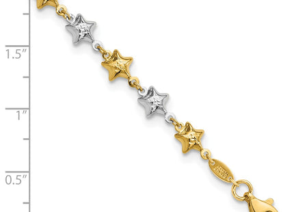 14k Two-tone Bracelets Style FB1874 - Classique Jewelry Inc.