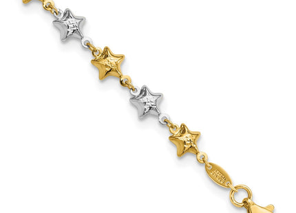 14k Two-tone Bracelets Style FB1874 - Classique Jewelry Inc.