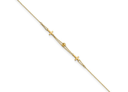 14k Yellow Gold Bracelets Style FB1875 - Classique Jewelry Inc.
