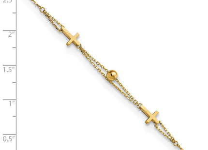 14k Yellow Gold Bracelets Style FB1875 - Classique Jewelry Inc.