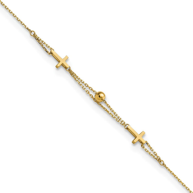 14k Yellow Gold Bracelets Style FB1875 - Classique Jewelry Inc.