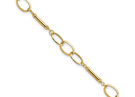 14k Yellow Gold Bracelets Style FB1887 - Classique Jewelry Inc.