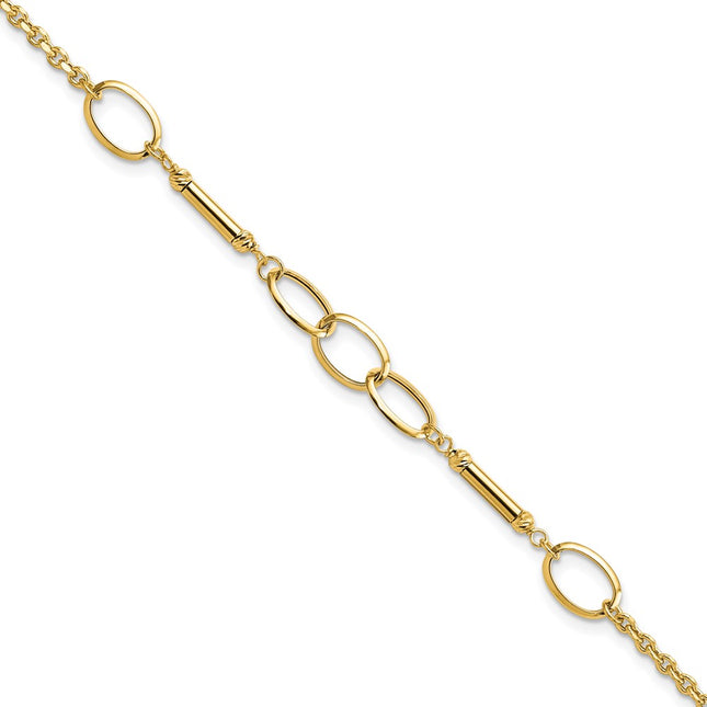 14k Yellow Gold Bracelets Style FB1887 - Classique Jewelry Inc.