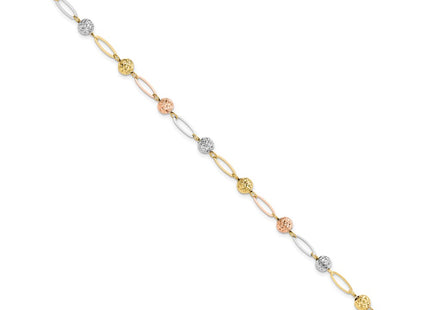 14k Tri-Color Bracelets Style FB1892 - Classique Jewelry Inc.