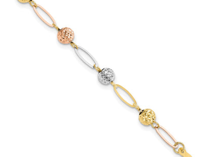 14k Tri-Color Bracelets Style FB1892 - Classique Jewelry Inc.