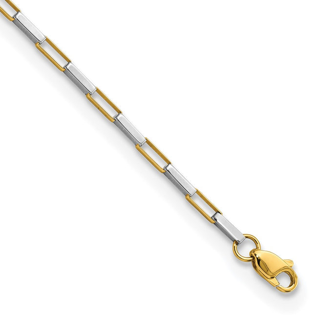 14k Two-tone Bracelets Style FB1901Y - Classique Jewelry Inc.