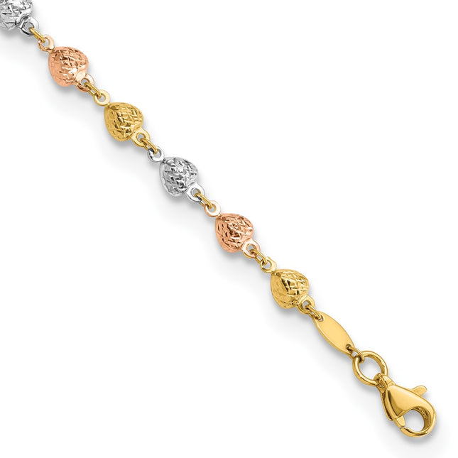 14k Tri-Color Bracelets Style FB1903 - Classique Jewelry Inc.