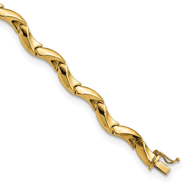 14k Yellow Gold Bracelets Style FB1929 - Classique Jewelry Inc.