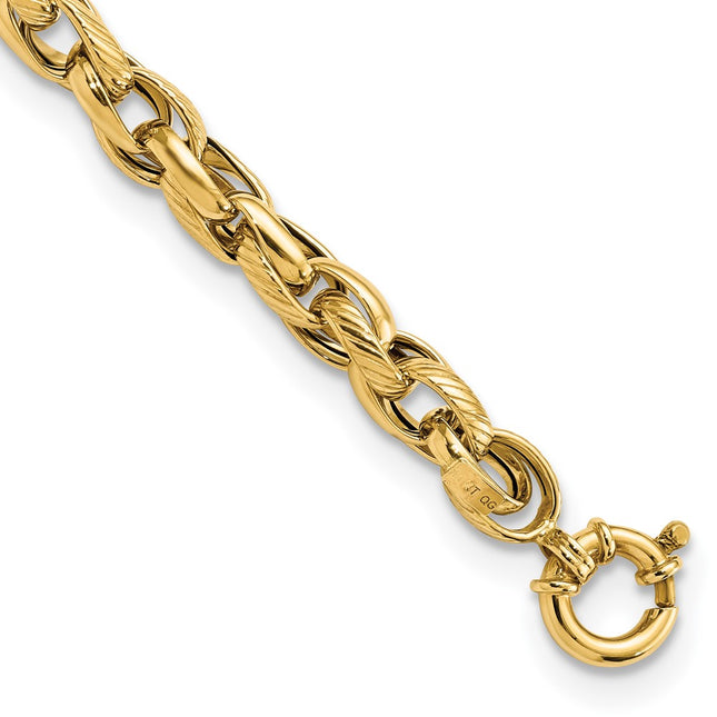 14k Yellow Gold Bracelets Style FB1943 - Classique Jewelry Inc.
