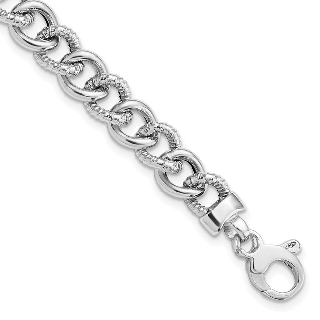 14k White Gold Bracelets Style FB1944 - Classique Jewelry Inc.