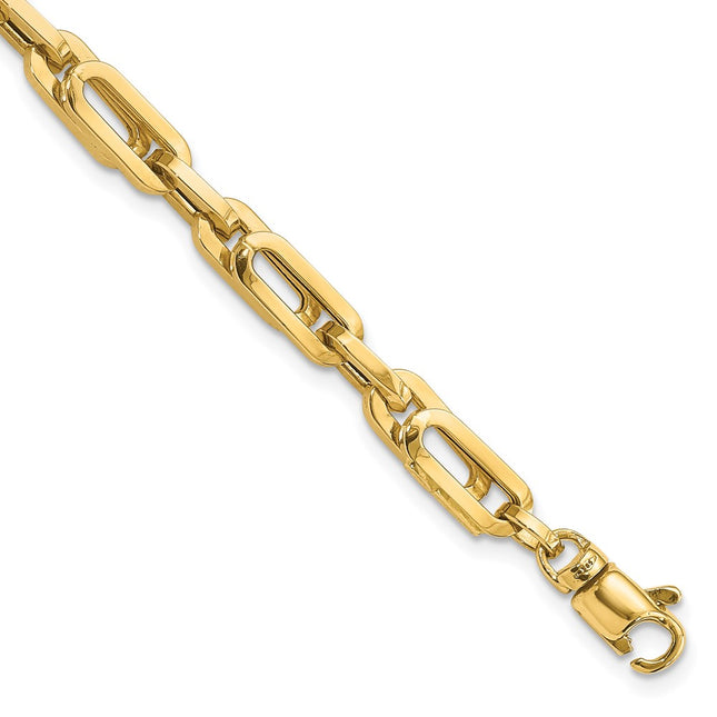 14k Polished Fancy Link Bracelet, 8 x 5.2mm