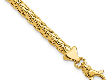 14K Polished Fancy Braided Link 7. Bracelet (Style FB1966-7.5)