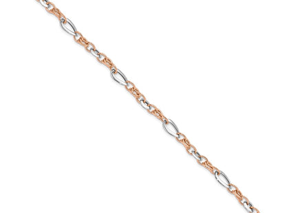 14K White/Rose Gold Bracelets Style FB1970 - Classique Jewelry Inc.