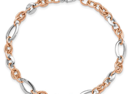 14K White/Rose Gold Bracelets Style FB1970 - Classique Jewelry Inc.